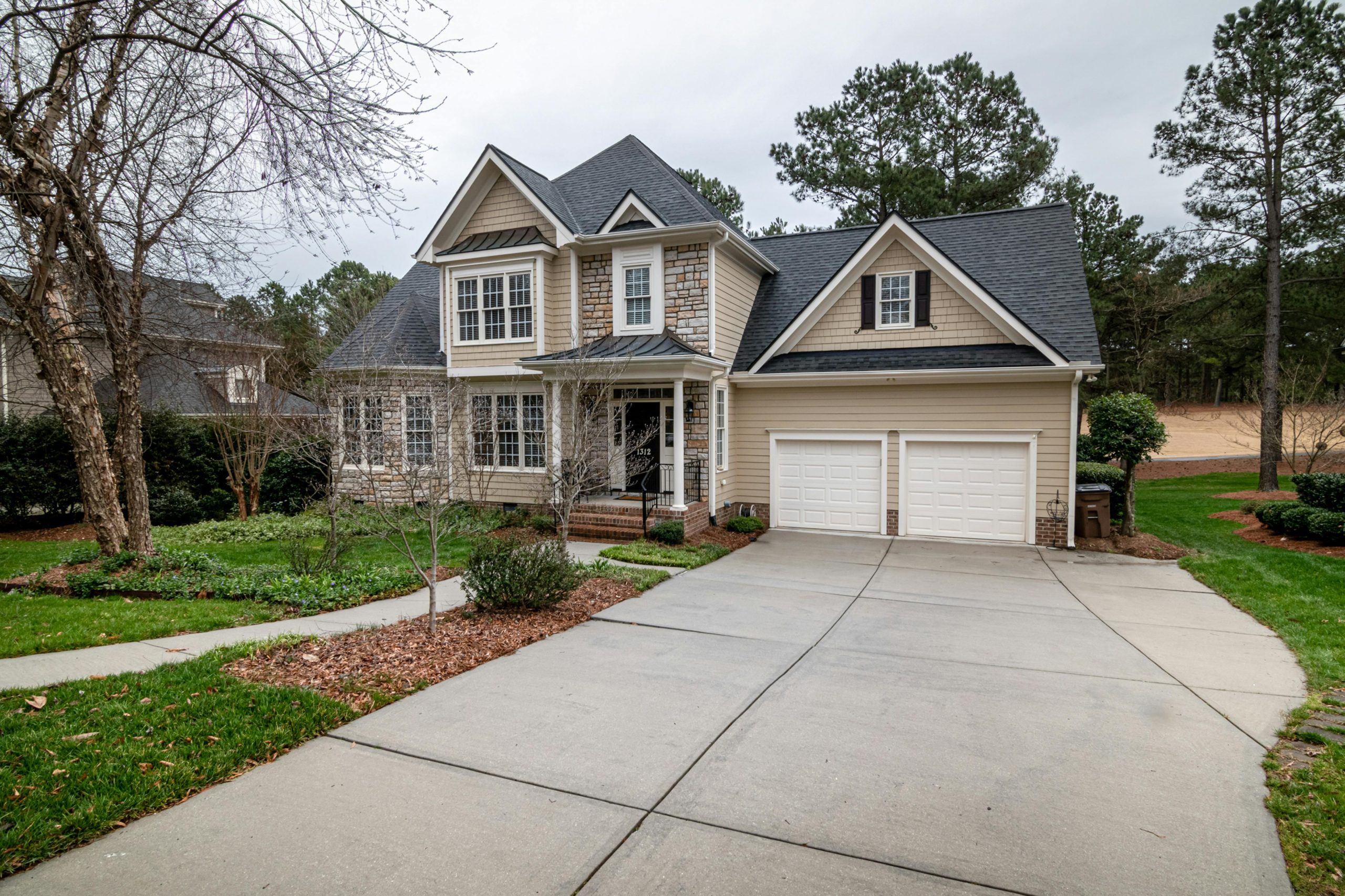 Concrete driveway