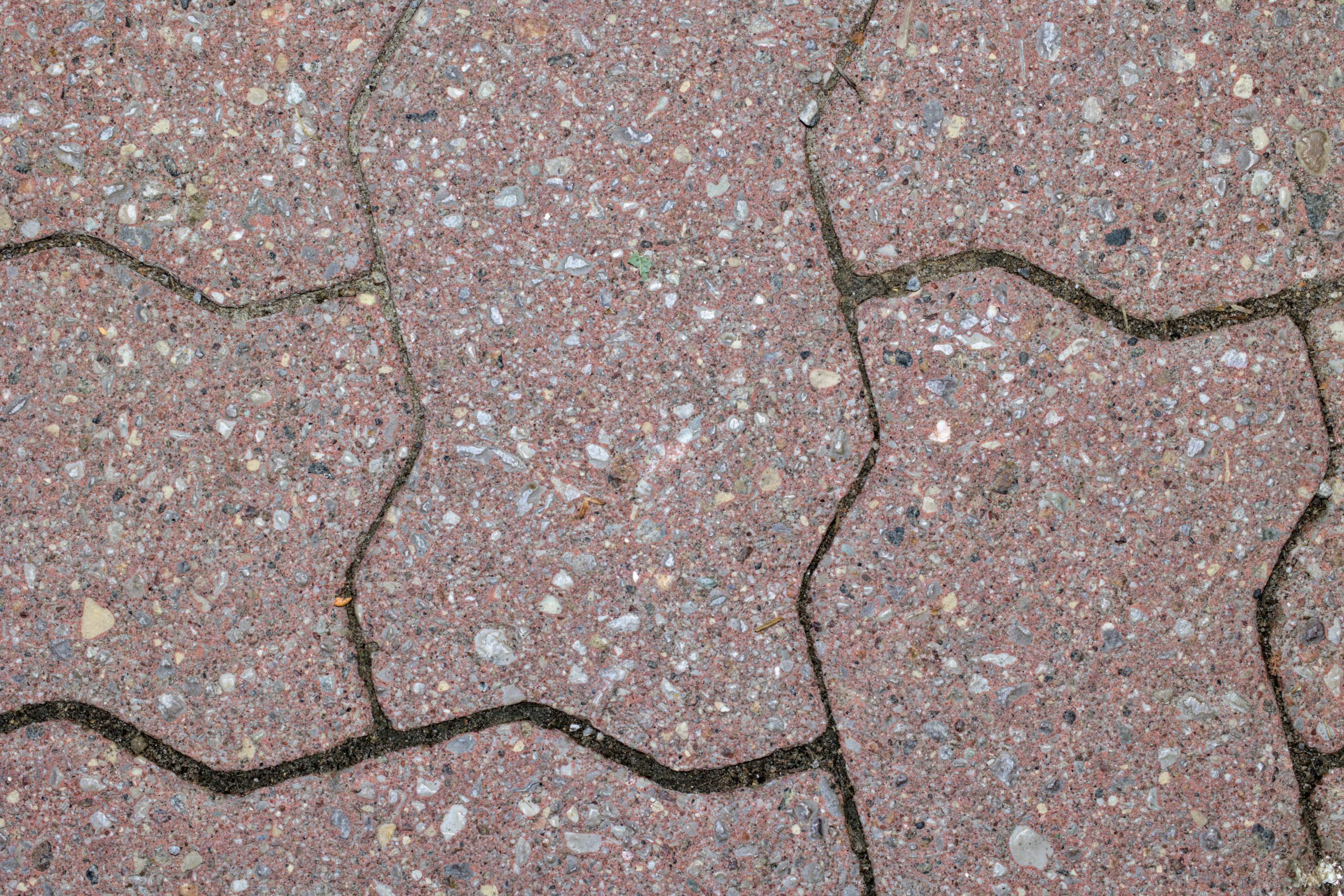 Close up of patio pavers